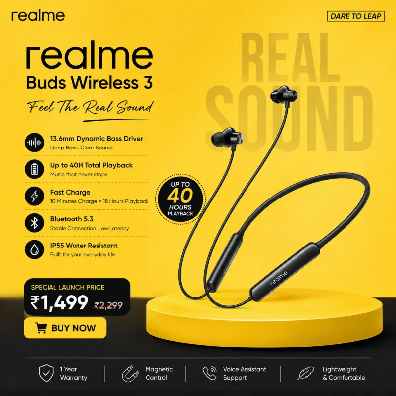 Realme Buds Wireless 3