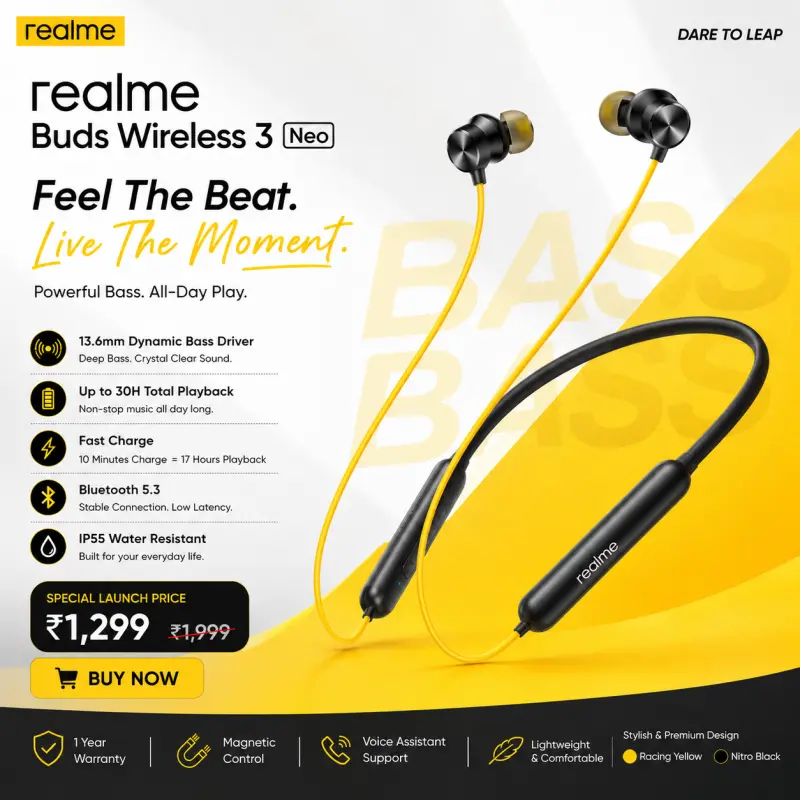 Realme Buds Wireless 3 Neo